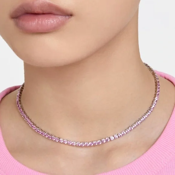 Swarovski | Jewelry | Nib Swarovski Matrix Tennis Necklace Round